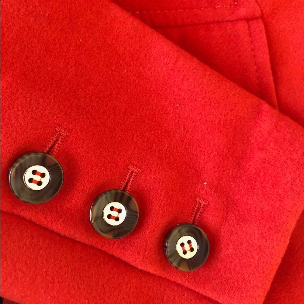🛑 Jessica Simpson Burnt Orange Peacoat - Size S - Picture 4 of 7